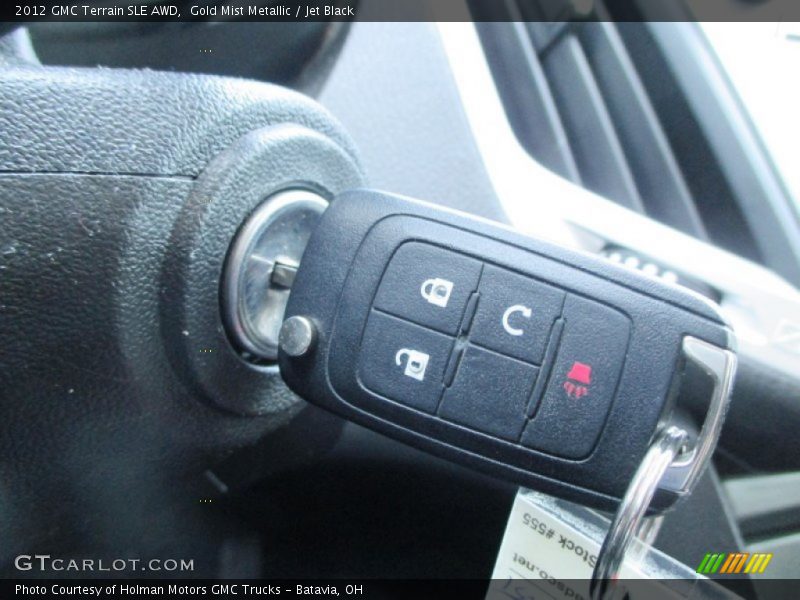 Gold Mist Metallic / Jet Black 2012 GMC Terrain SLE AWD