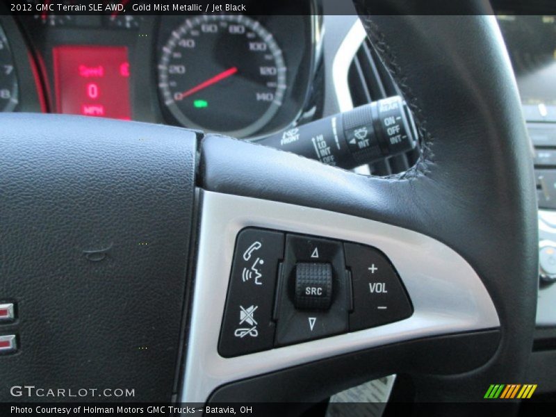 Gold Mist Metallic / Jet Black 2012 GMC Terrain SLE AWD