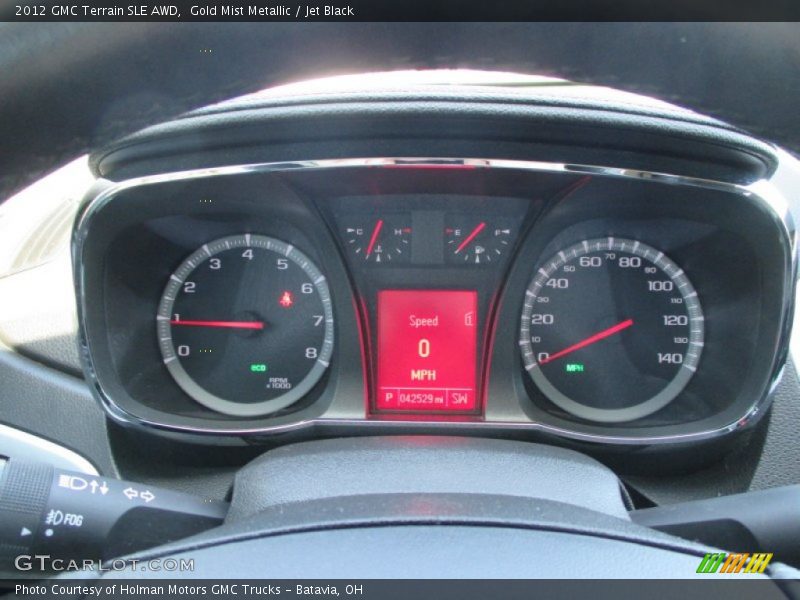 Gold Mist Metallic / Jet Black 2012 GMC Terrain SLE AWD