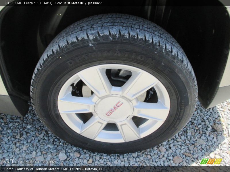 Gold Mist Metallic / Jet Black 2012 GMC Terrain SLE AWD