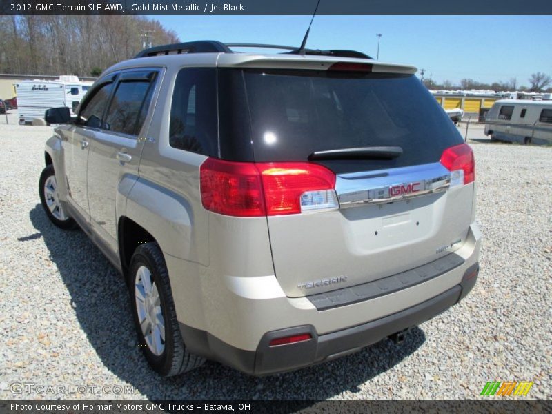 Gold Mist Metallic / Jet Black 2012 GMC Terrain SLE AWD