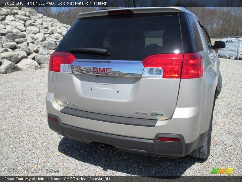Gold Mist Metallic / Jet Black 2012 GMC Terrain SLE AWD
