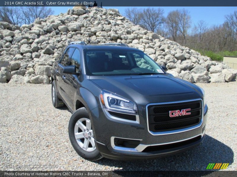 Cyber Gray Metallic / Ebony 2014 GMC Acadia SLE