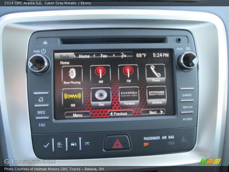 Cyber Gray Metallic / Ebony 2014 GMC Acadia SLE