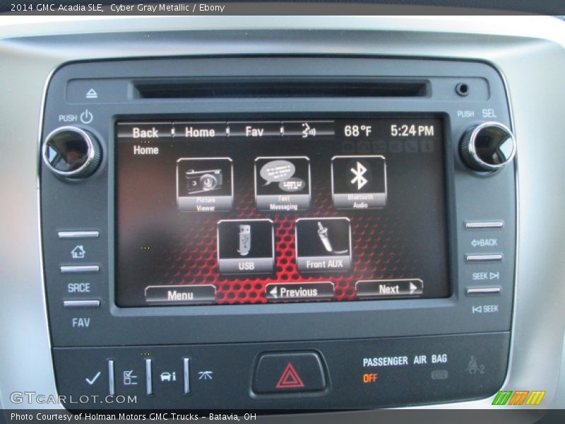 Cyber Gray Metallic / Ebony 2014 GMC Acadia SLE