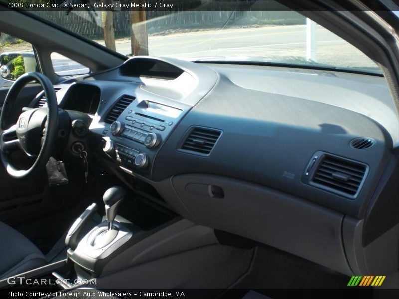 Galaxy Gray Metallic / Gray 2008 Honda Civic LX Sedan