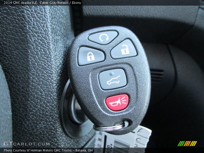 Cyber Gray Metallic / Ebony 2014 GMC Acadia SLE