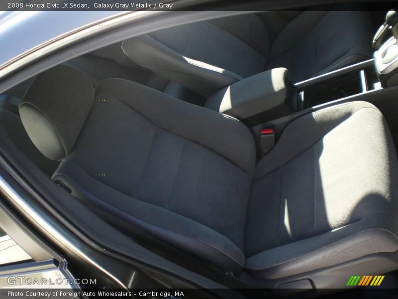 Galaxy Gray Metallic / Gray 2008 Honda Civic LX Sedan