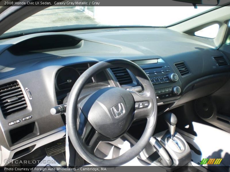 Galaxy Gray Metallic / Gray 2008 Honda Civic LX Sedan