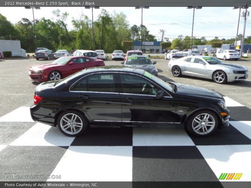 Black / Black 2012 Mercedes-Benz C 250 Sport