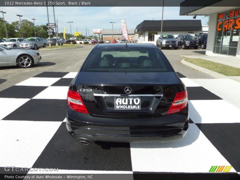 Black / Black 2012 Mercedes-Benz C 250 Sport