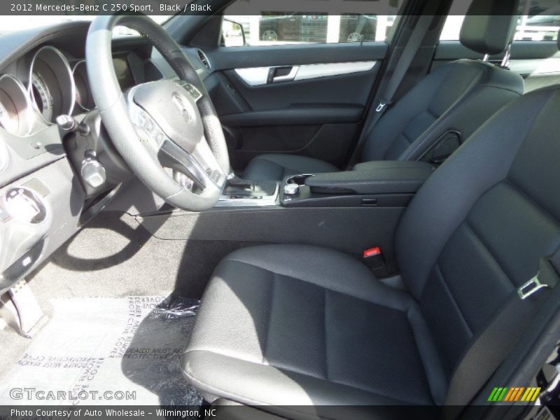 Black / Black 2012 Mercedes-Benz C 250 Sport