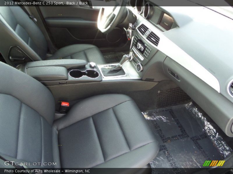 Black / Black 2012 Mercedes-Benz C 250 Sport