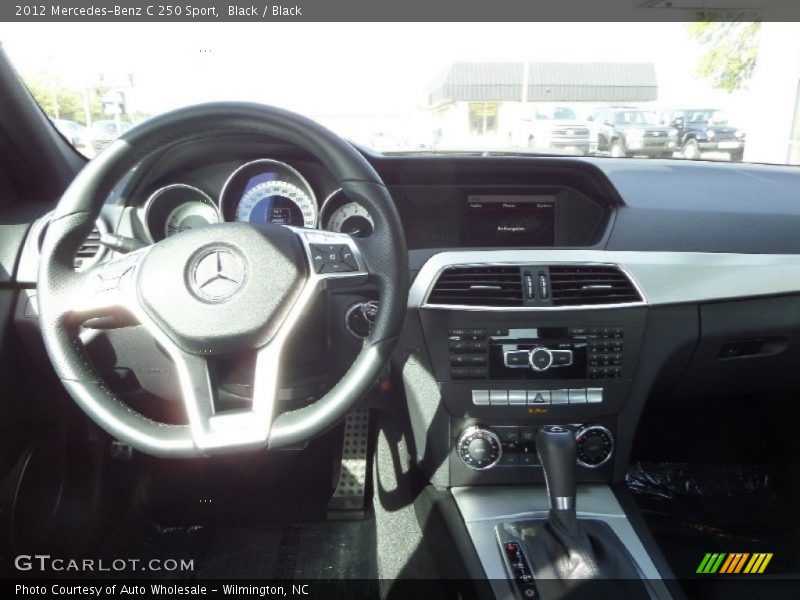 Black / Black 2012 Mercedes-Benz C 250 Sport