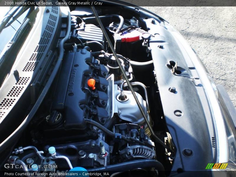 Galaxy Gray Metallic / Gray 2008 Honda Civic LX Sedan