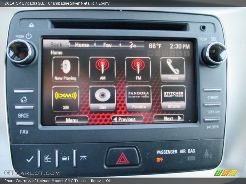 Champagne Silver Metallic / Ebony 2014 GMC Acadia SLE