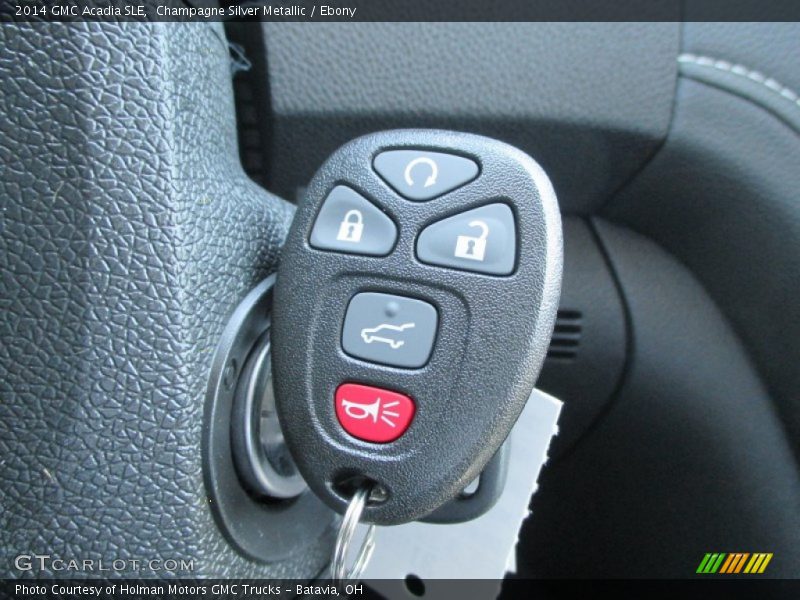 Champagne Silver Metallic / Ebony 2014 GMC Acadia SLE
