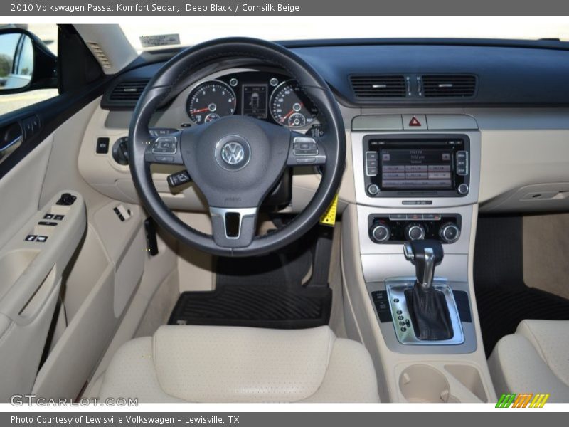 Deep Black / Cornsilk Beige 2010 Volkswagen Passat Komfort Sedan