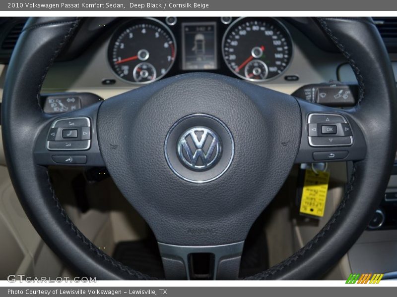 Deep Black / Cornsilk Beige 2010 Volkswagen Passat Komfort Sedan