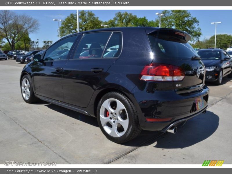 Deep Black Metallic / Interlagos Plaid Cloth 2010 Volkswagen GTI 4 Door