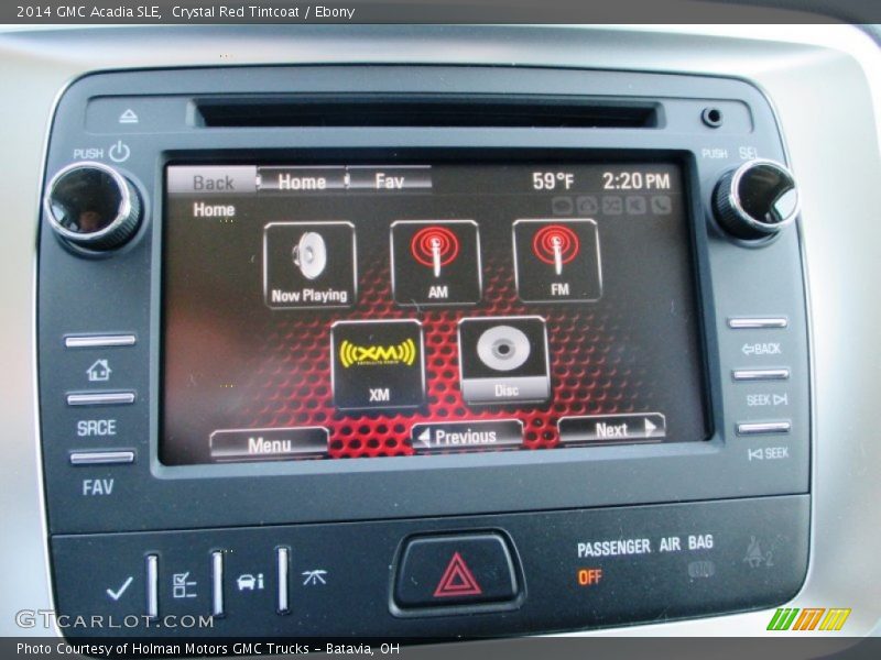 Crystal Red Tintcoat / Ebony 2014 GMC Acadia SLE
