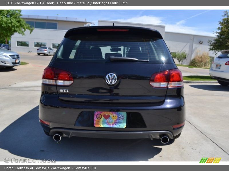 Deep Black Metallic / Interlagos Plaid Cloth 2010 Volkswagen GTI 4 Door