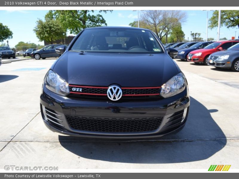 Deep Black Metallic / Interlagos Plaid Cloth 2010 Volkswagen GTI 4 Door