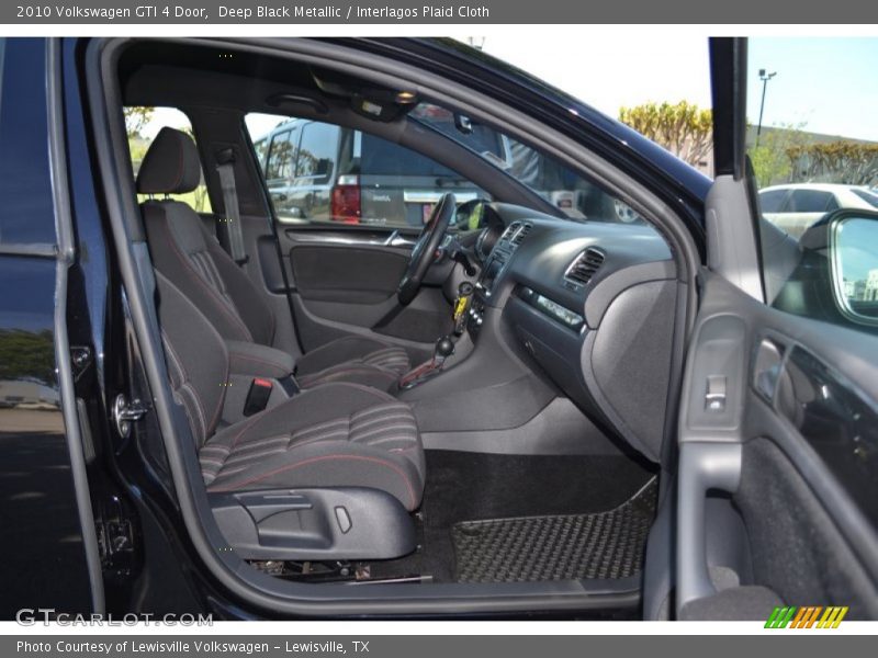 Deep Black Metallic / Interlagos Plaid Cloth 2010 Volkswagen GTI 4 Door