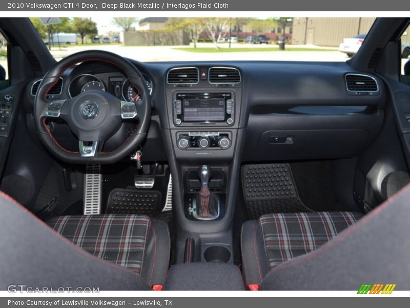 Deep Black Metallic / Interlagos Plaid Cloth 2010 Volkswagen GTI 4 Door
