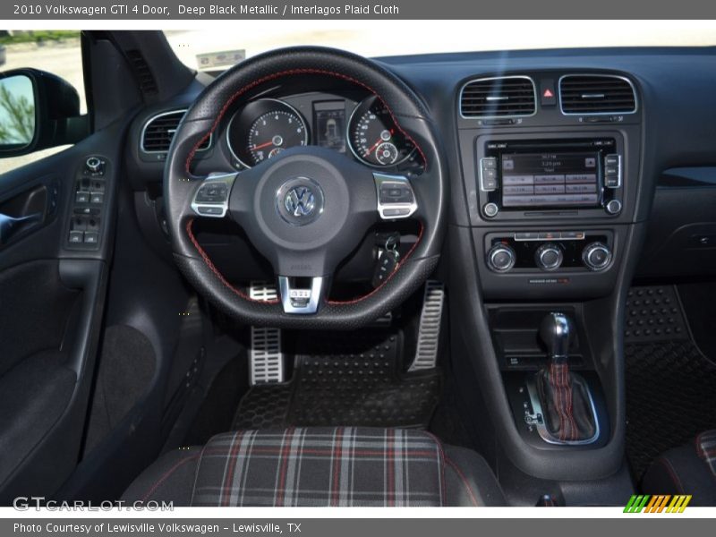 Deep Black Metallic / Interlagos Plaid Cloth 2010 Volkswagen GTI 4 Door