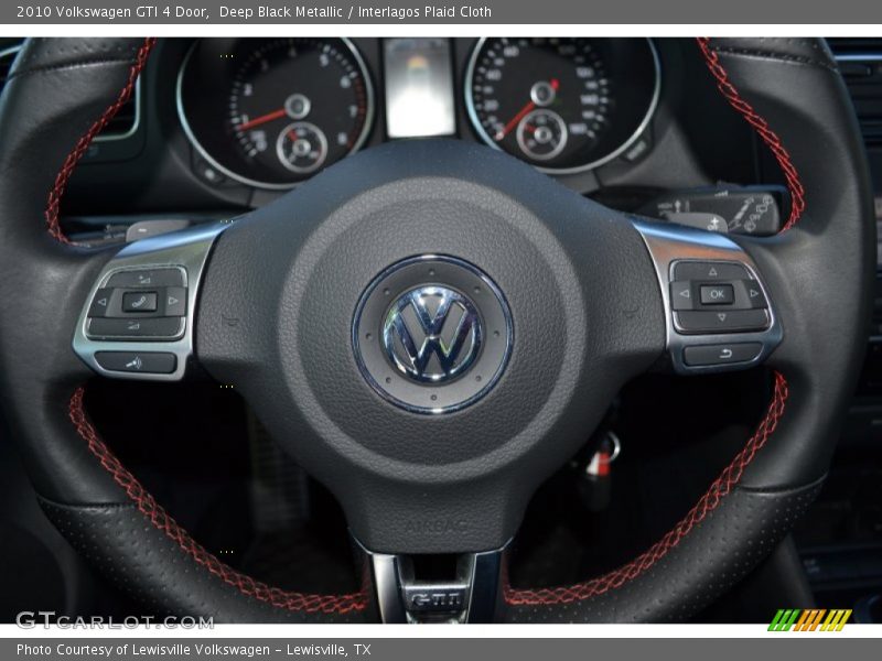 Deep Black Metallic / Interlagos Plaid Cloth 2010 Volkswagen GTI 4 Door