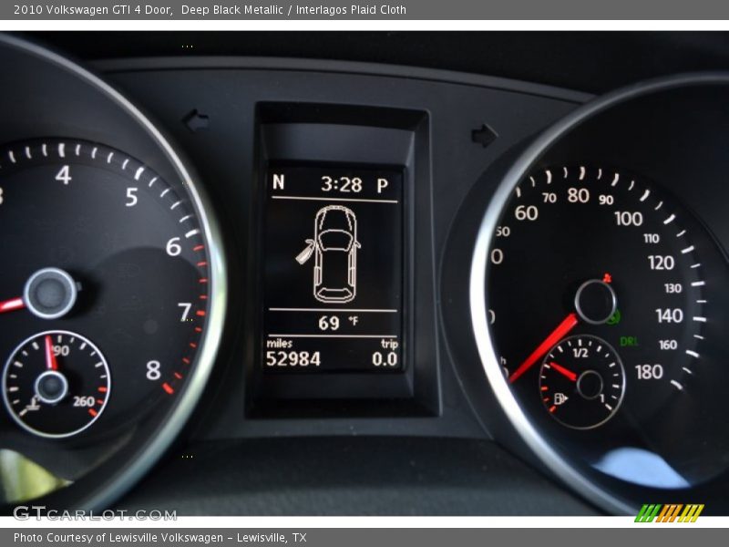 Deep Black Metallic / Interlagos Plaid Cloth 2010 Volkswagen GTI 4 Door