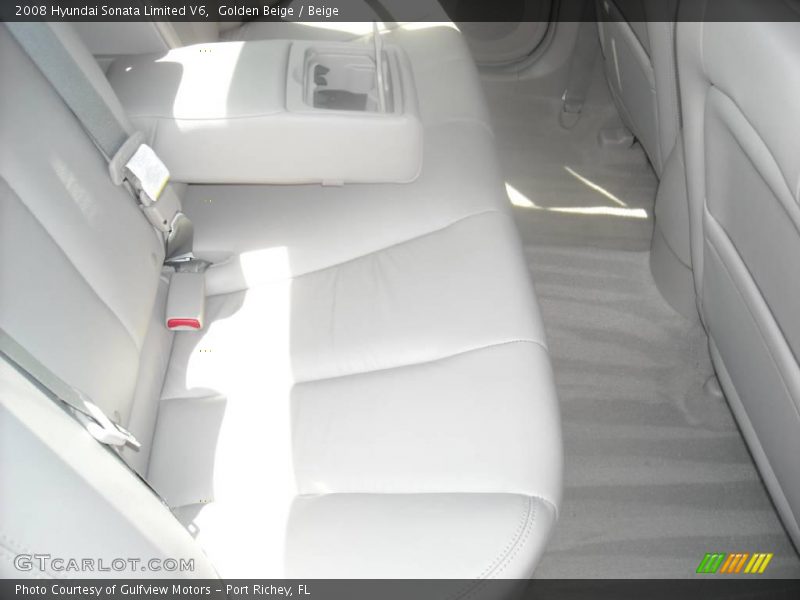 Golden Beige / Beige 2008 Hyundai Sonata Limited V6