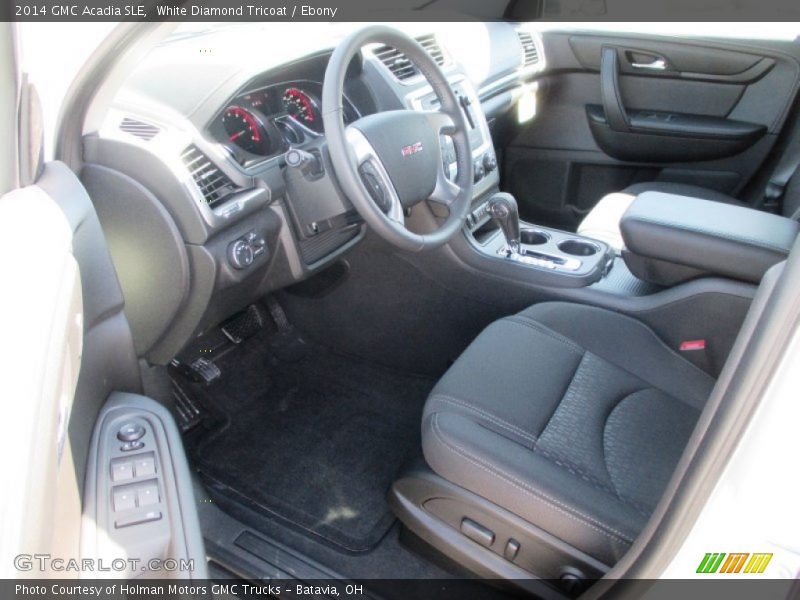 White Diamond Tricoat / Ebony 2014 GMC Acadia SLE