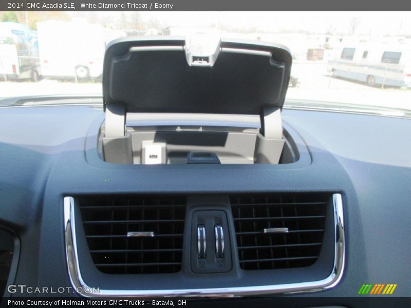 White Diamond Tricoat / Ebony 2014 GMC Acadia SLE