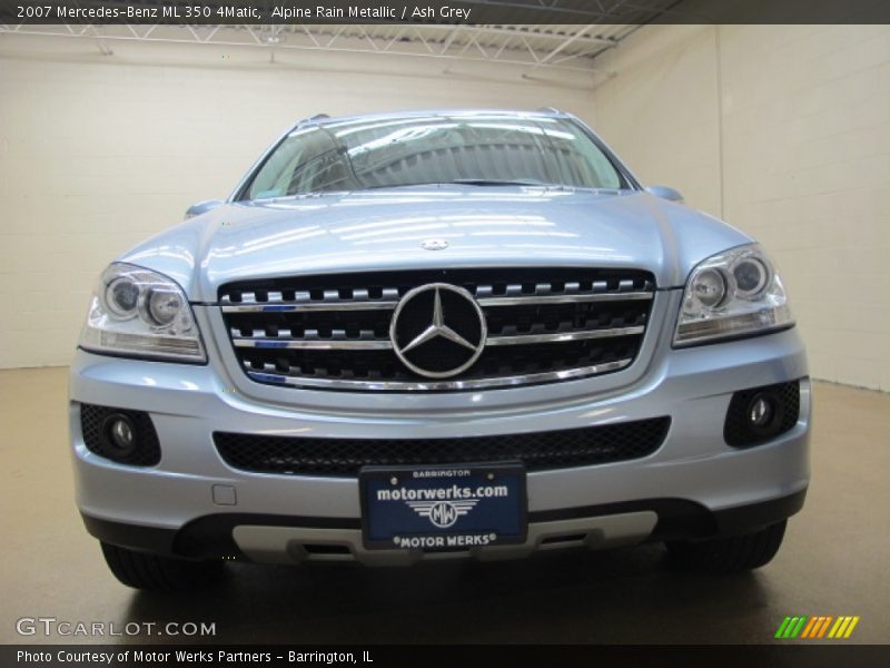 Alpine Rain Metallic / Ash Grey 2007 Mercedes-Benz ML 350 4Matic