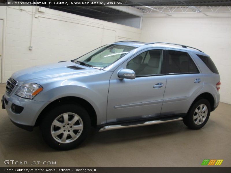 Alpine Rain Metallic / Ash Grey 2007 Mercedes-Benz ML 350 4Matic