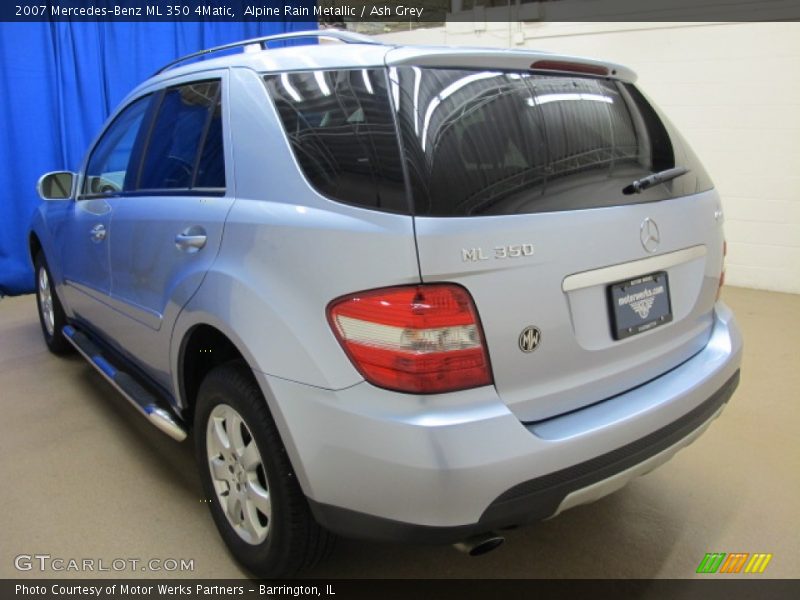 Alpine Rain Metallic / Ash Grey 2007 Mercedes-Benz ML 350 4Matic