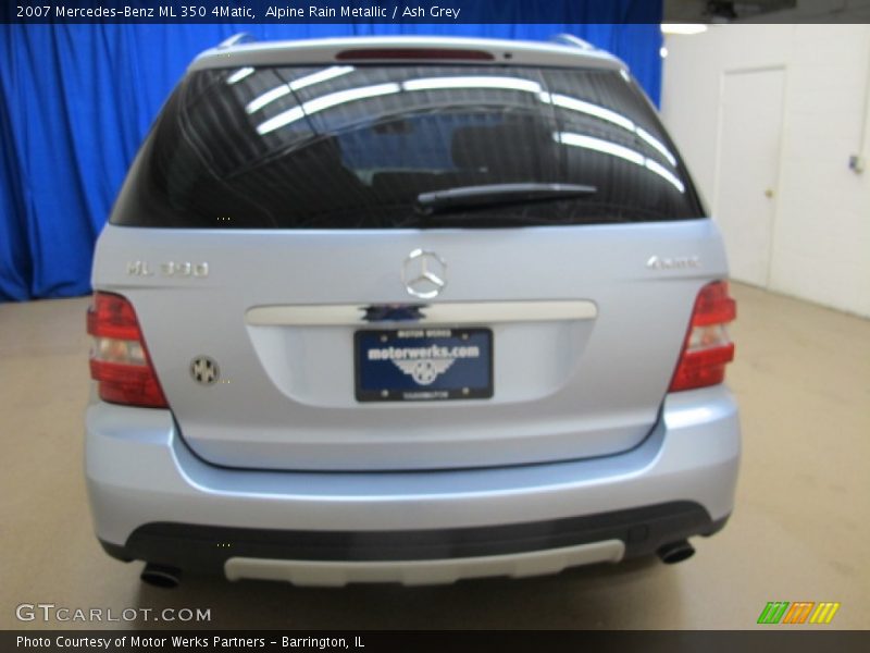 Alpine Rain Metallic / Ash Grey 2007 Mercedes-Benz ML 350 4Matic