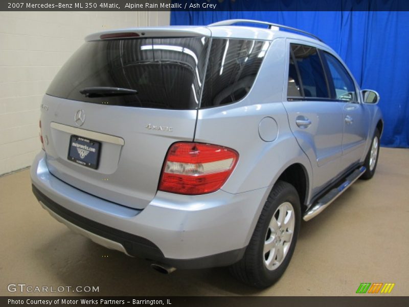 Alpine Rain Metallic / Ash Grey 2007 Mercedes-Benz ML 350 4Matic