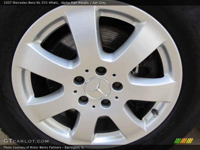 Alpine Rain Metallic / Ash Grey 2007 Mercedes-Benz ML 350 4Matic