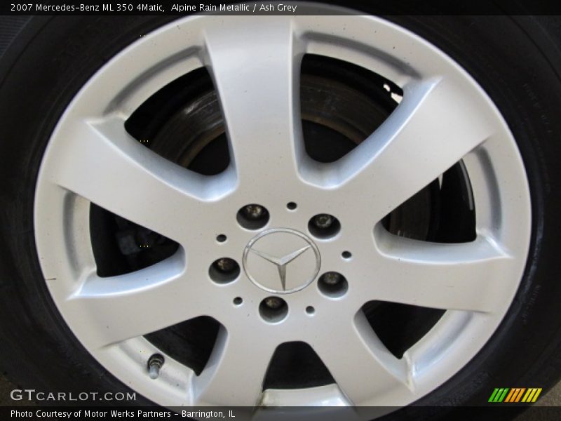 Alpine Rain Metallic / Ash Grey 2007 Mercedes-Benz ML 350 4Matic