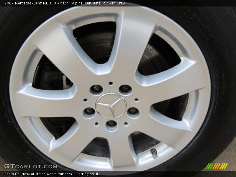 Alpine Rain Metallic / Ash Grey 2007 Mercedes-Benz ML 350 4Matic