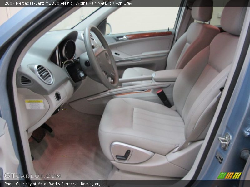 Alpine Rain Metallic / Ash Grey 2007 Mercedes-Benz ML 350 4Matic