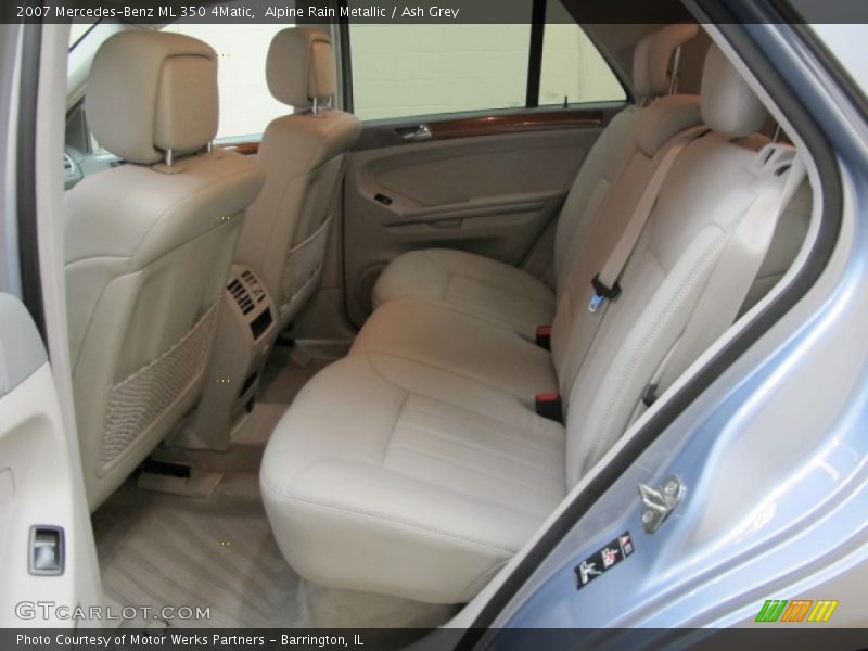 Alpine Rain Metallic / Ash Grey 2007 Mercedes-Benz ML 350 4Matic