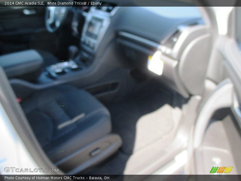 White Diamond Tricoat / Ebony 2014 GMC Acadia SLE