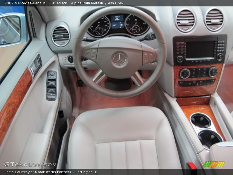 Alpine Rain Metallic / Ash Grey 2007 Mercedes-Benz ML 350 4Matic