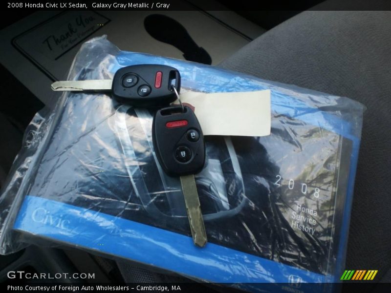 Galaxy Gray Metallic / Gray 2008 Honda Civic LX Sedan