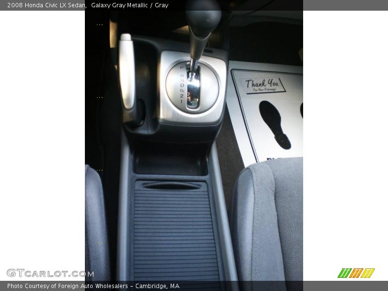 Galaxy Gray Metallic / Gray 2008 Honda Civic LX Sedan