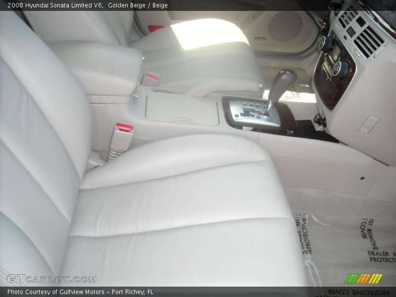 Golden Beige / Beige 2008 Hyundai Sonata Limited V6